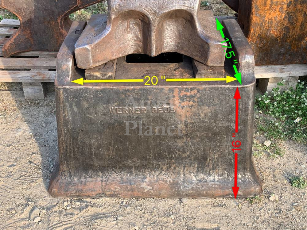 RESERVED OLIVER - Excellent large rectangular iron stand 410 pound for XL anvils - Basamento rettangolare in metallo da 186 kg per grosse incudini
